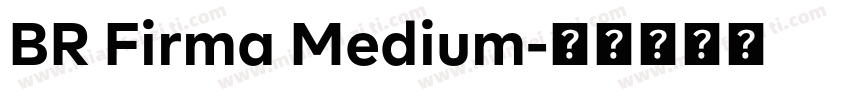 BR Firma Medium字体转换